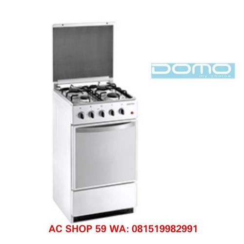 Jual FREESTANDING COOKER DOMO DG5405SW STAINLESS+WHITE 4 TUNGKU GAS