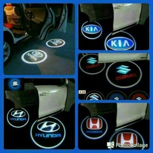 Foto Produk LAMPU LASER LED PINTU MOBIL OTOMATIS WIRELESS SENSOR LOGO MERK MOBIL dari TGR Aksesoris