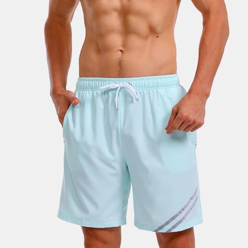 Mens Plain Knee Length Board Shorts Big 