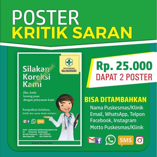 Gambar Poster Kritik Saran dari Syafana Kab. Sleman Tokopedia