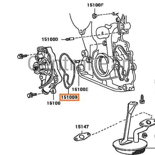 Foto Produk O Ring Pompa Oli untuk Toyota Crown GS131 dari Central Part