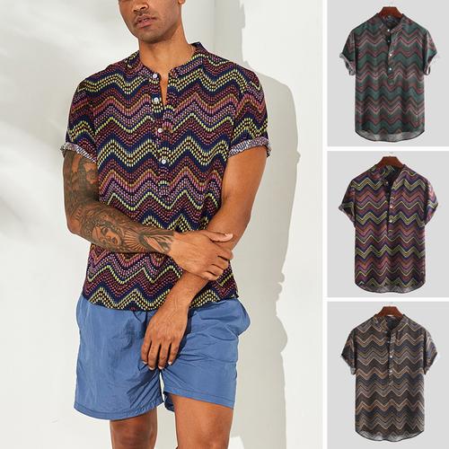 Jual [PROMO] Mens Hawaiian Printed 