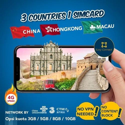 Jual Simcard China Hk Macau 7 Hari 4Gb | China Sim Card Kartu Data -  Jakarta Pusat - Ezzy Connect | Tokopedia