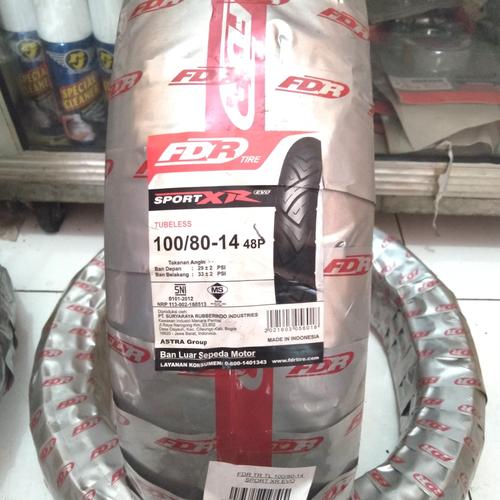 Foto Produk ban luar matic tubles FDR 100/80-14 sport xr dari DO2Yshop