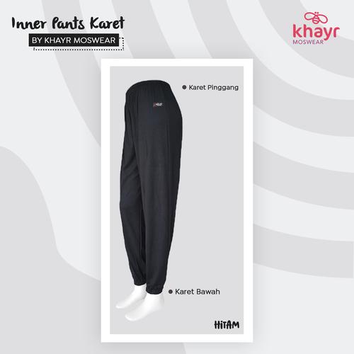 Gambar Khayr Inner Pants Karet Size S - Grosir - Hitam dari ShaRay Collection undefined Tokopedia