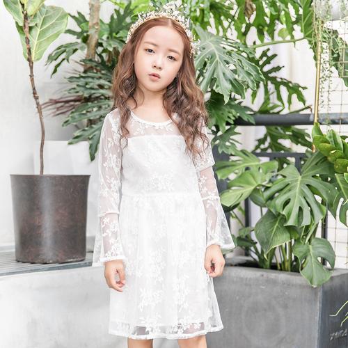 Jual Gadis Berpakaian Renda Bunga Bunga Lengan Panjang Putri Putih Gaun Jakarta Utara Sentralhome Tokopedia