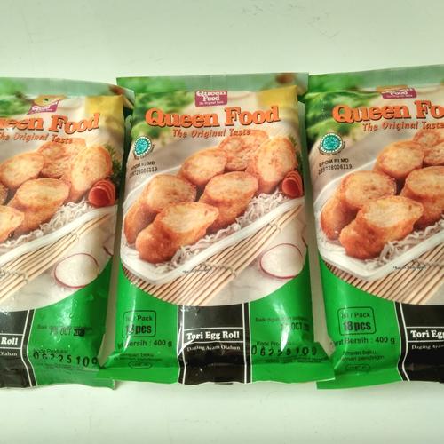 Foto Produk Queen Food Tori Egg Chicken Roll 400gr isi 18 dari Frozen Mart Plus