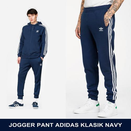 Celana adidas klasik navy grade original di Oemmi_new Tokopedia