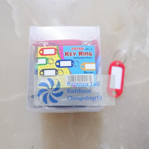 Foto Produk Key Ring JOYKO KR9 isi 50pcs Gantungan Kunci Label Kunci Nama dari Rajanya Tali