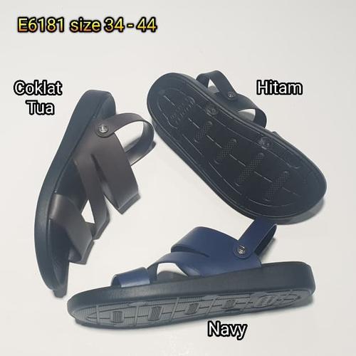 Foto Produk jelly sandal pria luofu sendal tali cowok karet import e6181 dari Payu