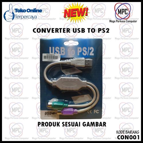 Jual CONVERTER USB TO PS2 PS/2 USB MALE - PS2 FEMALE - Kota Depok ...