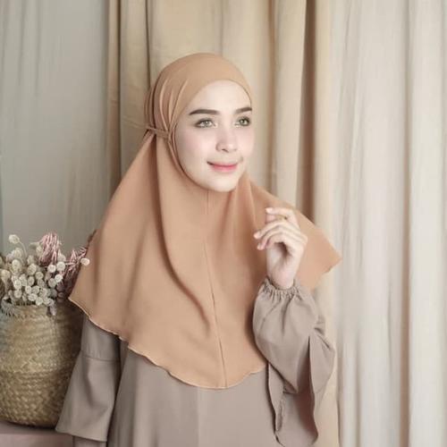 Foto Produk Kerudung Instant Bergo Tali / Khimar Syari Termurah dari Alamak Hijab