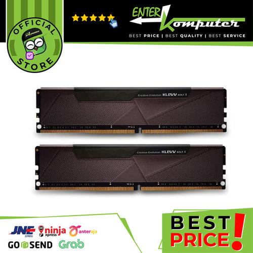 Foto Produk KLEVV DDR4 BOLT X Series PC25600 3200MHz Dual Channel 16GB (2X8GB) dari Enter Komputer Official