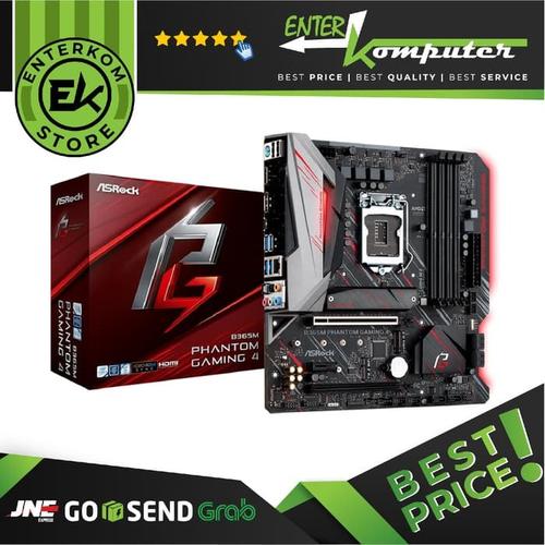 Gambar ASRock B365M Phantom Gaming 4 (LGA1151, B365, DDR4, USB3.1, SATA3) dari Enter Komputer Official undefined Tokopedia