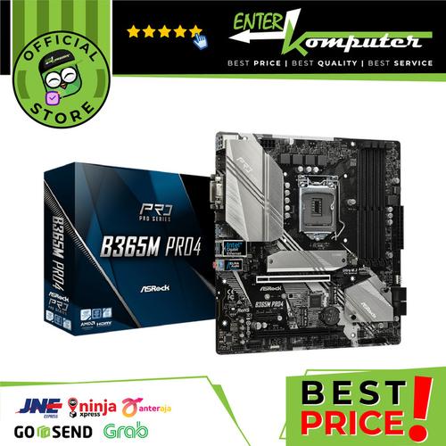 Gambar ASRock B365M Pro4 (LGA1151, B365, DDR4, USB3.1, SATA3) dari Enter Komputer Official undefined Tokopedia