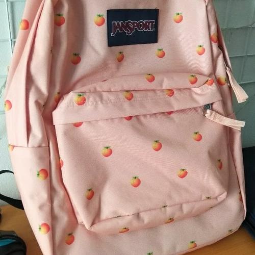 jansport peach backpack
