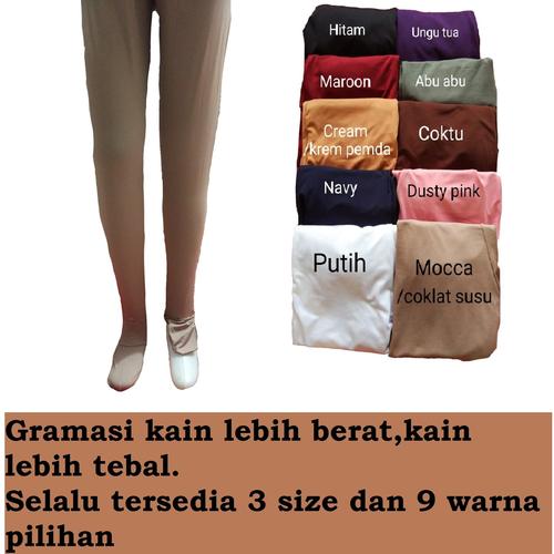 Gambar Legging Wudhu Muslimah Bahan Premium Zoya Jersey Super - Merah Muda, L dari haura_hijab_syari undefined Tokopedia