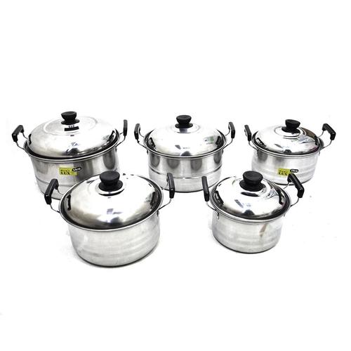 Gambar Homelux Panci Set Isi 10 Pcs Stainless dari utamamegaelectric undefined Tokopedia