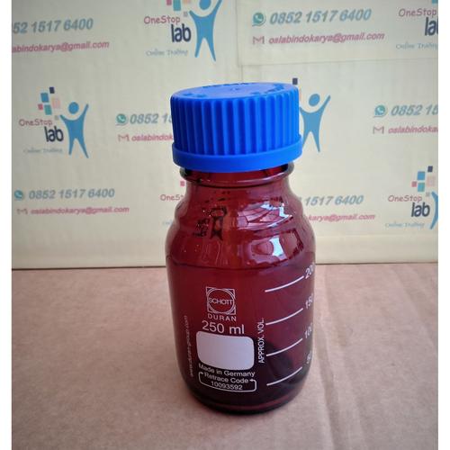 Jual DURAN Laboratory Bottle 250 ml amber Lab Botol laboratorium Coklat