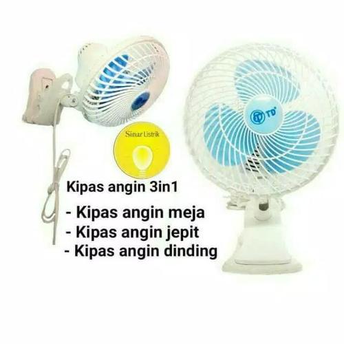 Gambar kipas angin jepit serbaguna TD 6 inch/ dinding/ duduk/ wallfan/deskfan dari surya jaya electro Kota Tangerang Tokopedia