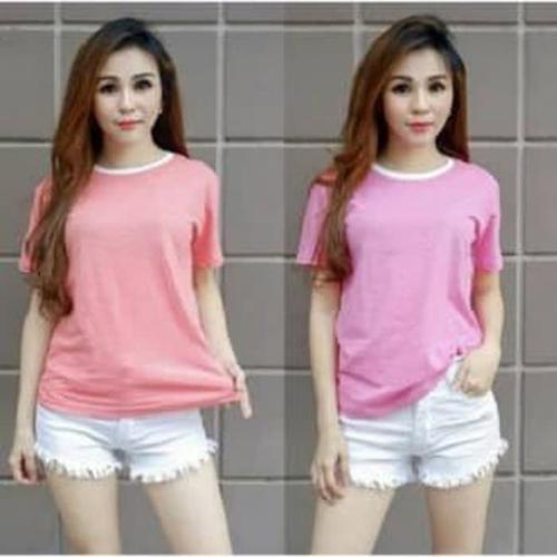 Foto Produk Baju kaos oblong ring tee/O-neck/wanita - Hitam, L dari Galeri Tokopedia