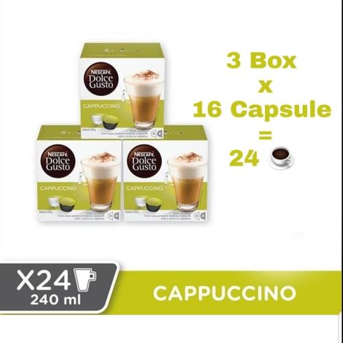 Jual 3Box Nescafe Dolce Gusto Cappuccino 1 Box \u003d 16 Kapsul 8 Sajian -  Jakarta Barat - Kappy Store | Tokopedia