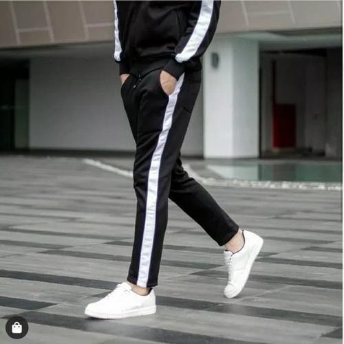 Foto Produk Celana Panjang Sweatpants Murah List Putih dari Shima grosir