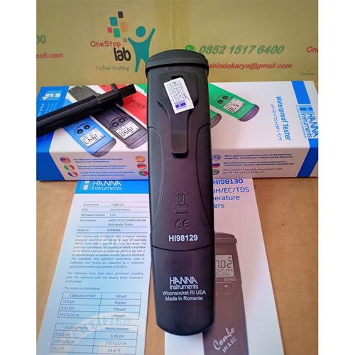Jual HANNA HI 98129, Combo Waterproof pH/Conductivity/TDS Tester (LR