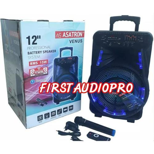 Foto Produk SPEAKER PORTABLE WIRELESS MEETING ASATRON HT-8880 ( 12 INH ) dari First Audio Pro