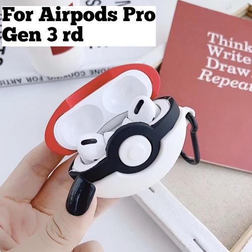 Foto Produk Airpods Pro Silicone Case With Hook Motif Karakter Shape Case Pokemon dari a&h original