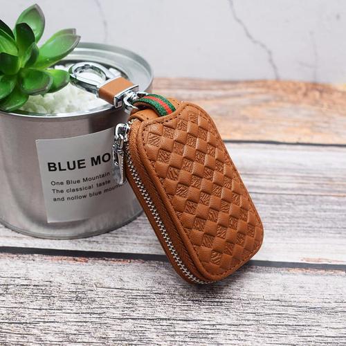Foto Produk DOMPET STNK MOBIL KULIT MOTOR KULIT ASLI|GANTUNGAN KUNCI-ANYAM STNK - Hitam dari yeakh