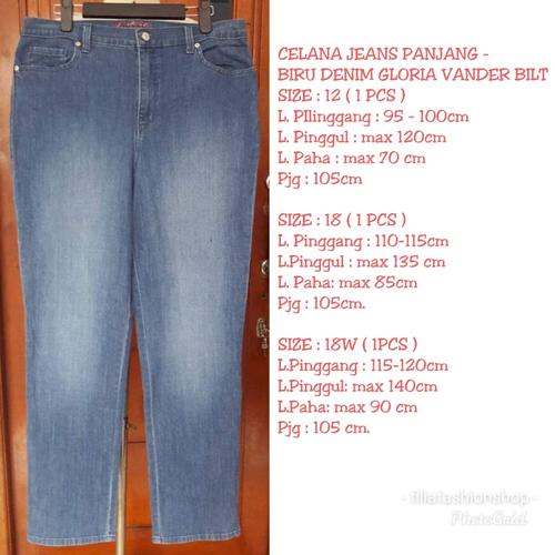 Jual jegging jeans gloria vanderbilt 
