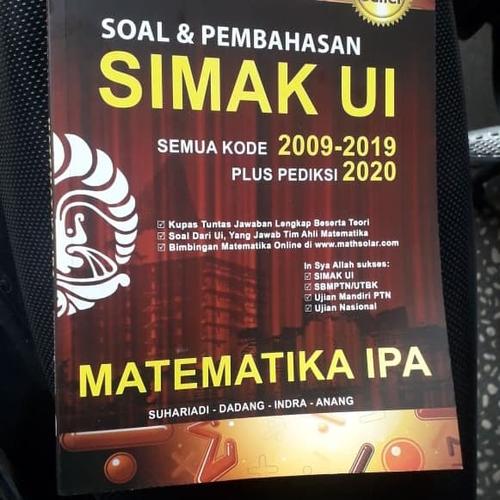 Foto Produk Buku Soal dan Pembahasan SIMAK UI Matematika IPA 2009-2019 +2020 dari adisuhar