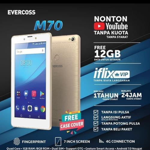 Foto Produk Evercoss Tablet M70 4G 1/8GB dari B&Cshop