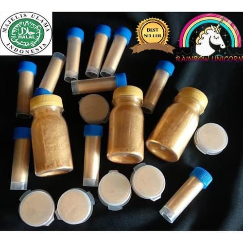 Promo HALAL METALLIC GOLD LUSTRE DUST EMAS EDIBLE BUBUK LUSTER CAKE KUE