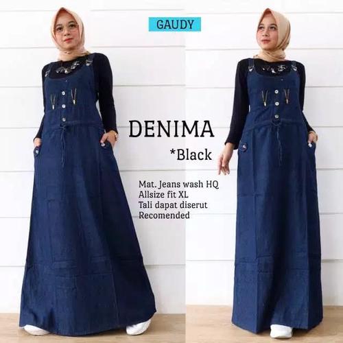 Foto Produk DENIMA OVERALL JEANS / BLACK /DARK BLUE / LIGHT BLUE ORI GAUDy dari cakdoel