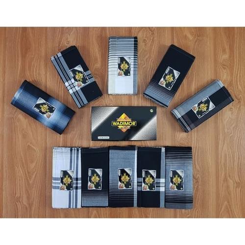 Foto Produk sarung wadimor motif hitam putih dari barokah tanah abang