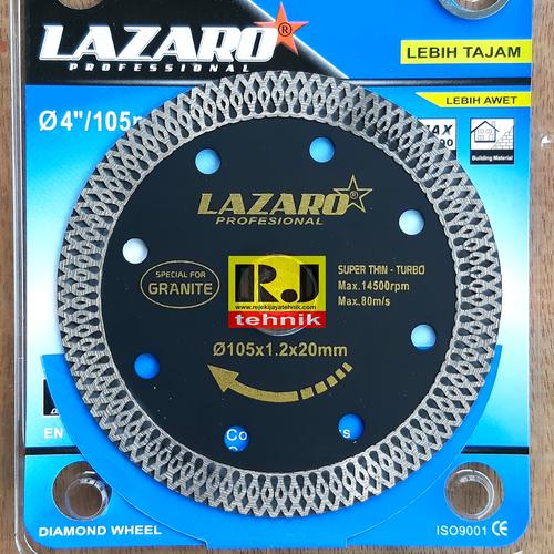 Jual Pisau Mata Potong Granit Diamond Wheel Blade Super Thin Turbo Lazaro Kota Surabaya Rejeki Jaya Tehnik Tokopedia