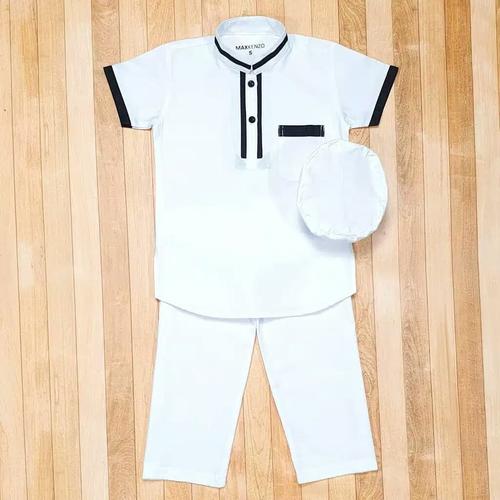 Foto Produk Koko Anak Ramadhan 2-10 Tahun Warna Putih (Baju Koko Anak Murah) dari Baju Anak Branded Jkt