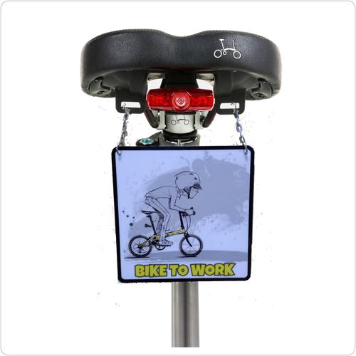 Foto Produk Gantungan sadel sepeda bike to work edisi sepeda lipat polygon dahon dari diks adventure