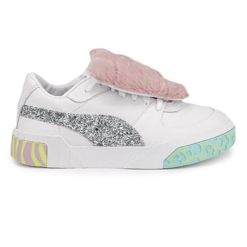 puma white metallic silver