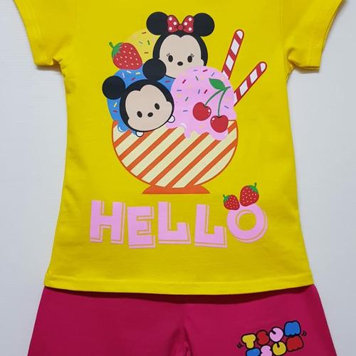Foto Produk SETELAN ANAK SIZE 1-6 TSUM-TSUM MINNIE MOUSE ICE CREAM HELLO KUNING dari MAYA FINKA KAOS KARAKTER
