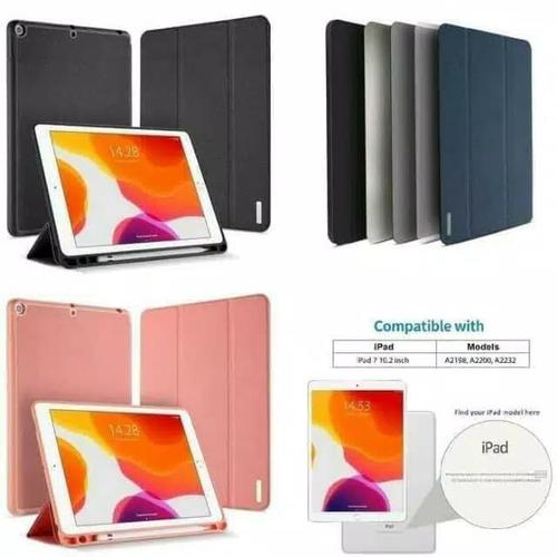 Foto Produk case ipad 7 10.2 inch 7th-gen 2019 Dux Ducis Domo Series Cover casing - Hitam dari societyacc
