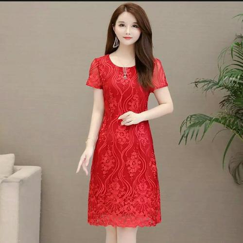 Jual Dress Women impor merah red colour 