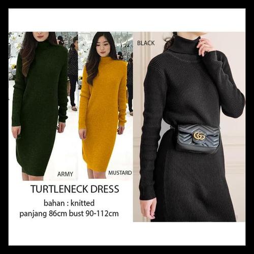 Jual Turtleneck Sweater Dress OBRAL 