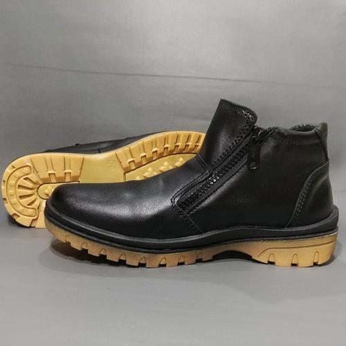 Foto Produk Sepatu Boots Kulit Asli Pria Resleting Elegan Kode Q7 dari rif&lif store