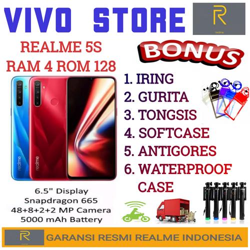 Foto Produk REALME 5S RAM 4/128GB GARANSI RESMI REALME INDONESIA - crystal blue dari VIVO ST0RE