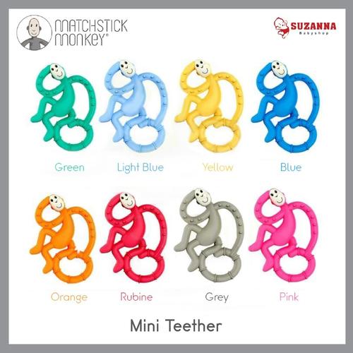 Gambar Matchstick Monkey Mini Monkey Teether / gigitan bayi - Blue dari Suzanna Babyshop HR Muhammad undefined Tokopedia