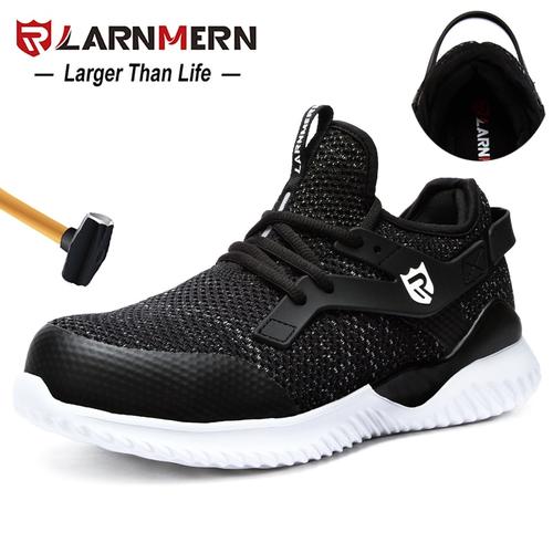 larnmern mens steel toe work shoes