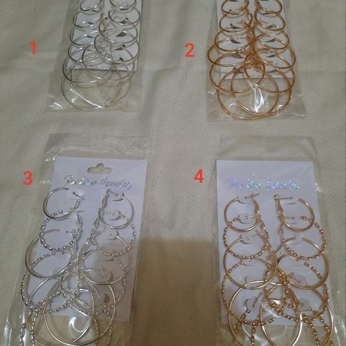 Gambar ANTING BULAT BULET HOOP HOOPS KOREA 1 SET 6 PASANG - varian 1 dari Yiling Online Shop Jakarta Barat Tokopedia